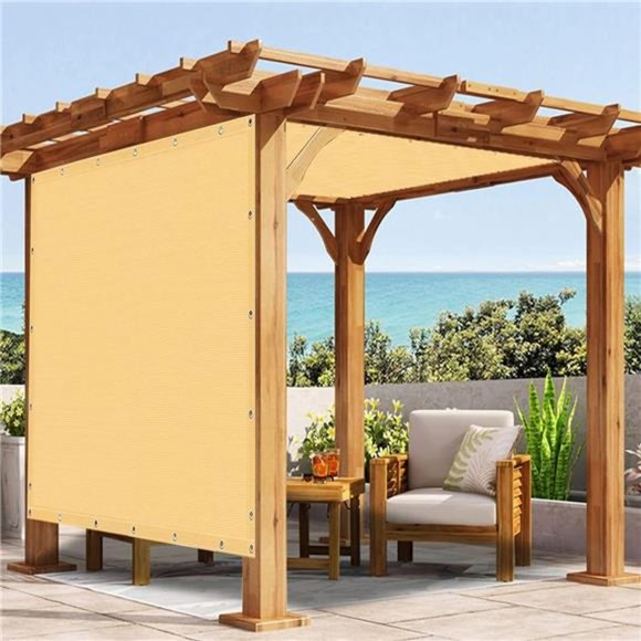 95% Shade Fabric 10x20 FT Outdoor Sun Shade Cloth with Grommets - Picture 1 of 6